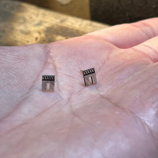 Chilkat Byte - Post Earrings