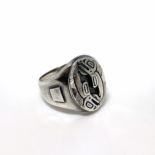 Salmon Cycle Ring - Silver