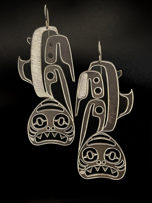 Kinetic Fin (Shark) - Earrings