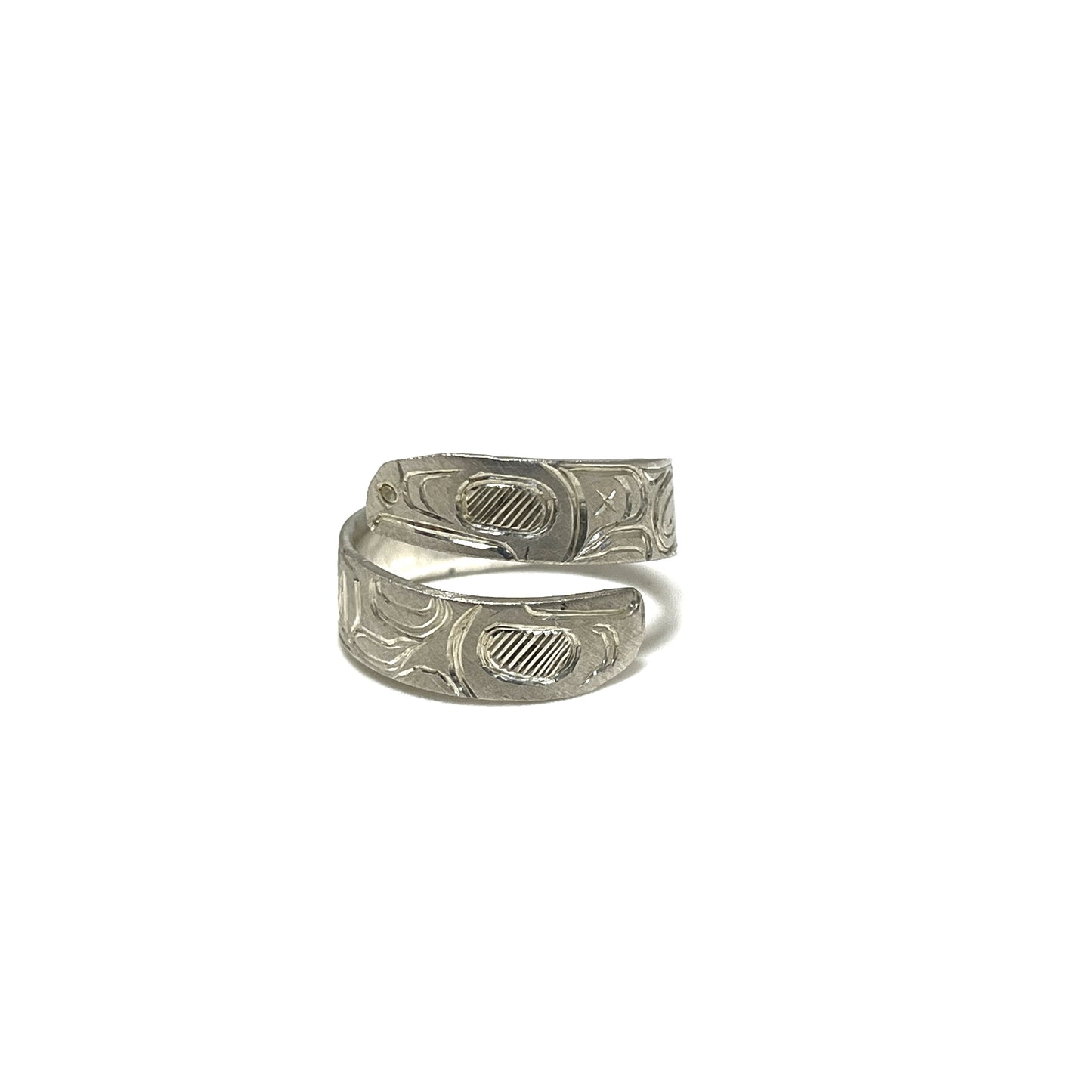Eagle + Raven Wrap Ring - silver